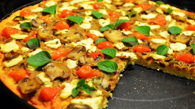 Pizza Mista de Arroz (contém glúten)